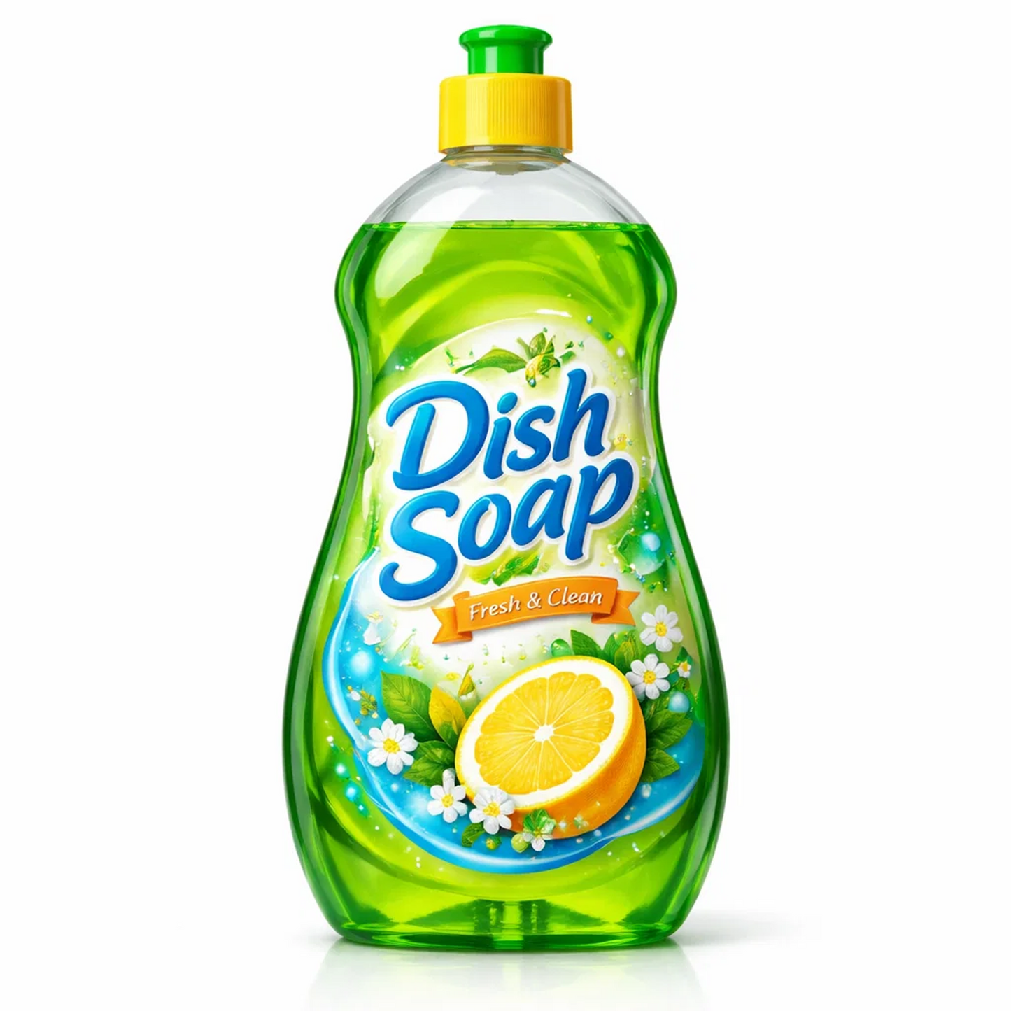 Lemon Dish Soap Liquid, Fresh & Clean Scent, Squeeze Bottle