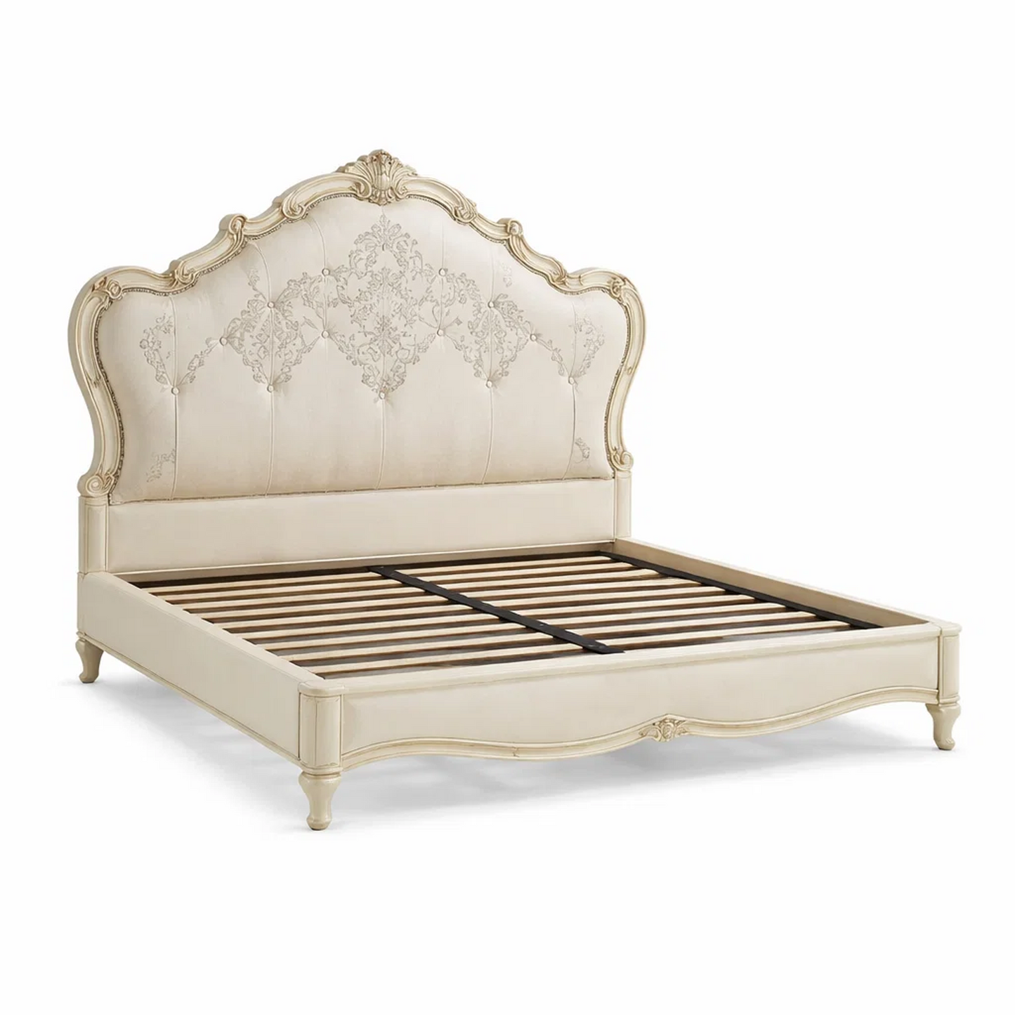 Versailles Ivory Upholstered Bed