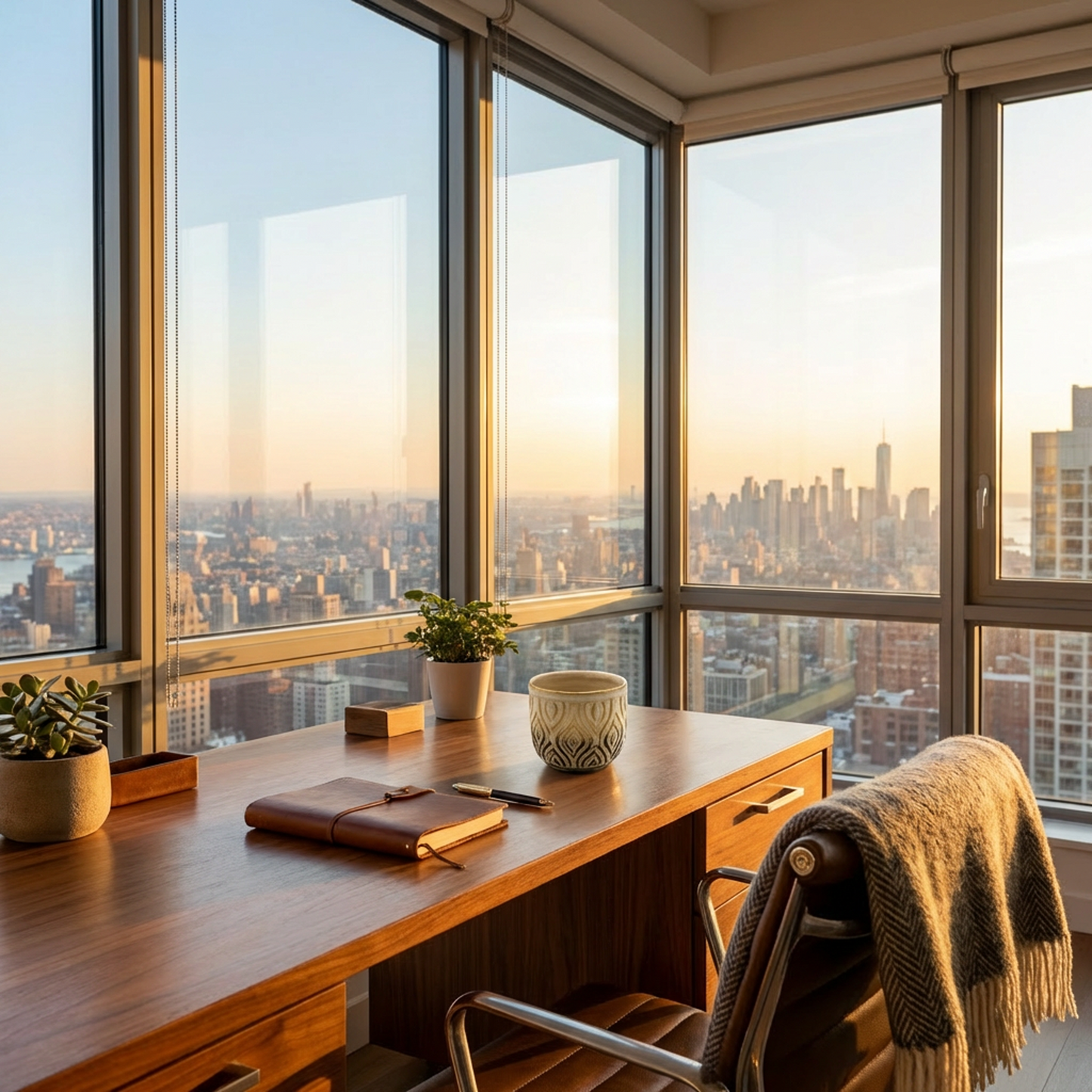 Embossed Ceramic Tumbler Cup with Gold Rim, Neutral Two-Tone Glaze